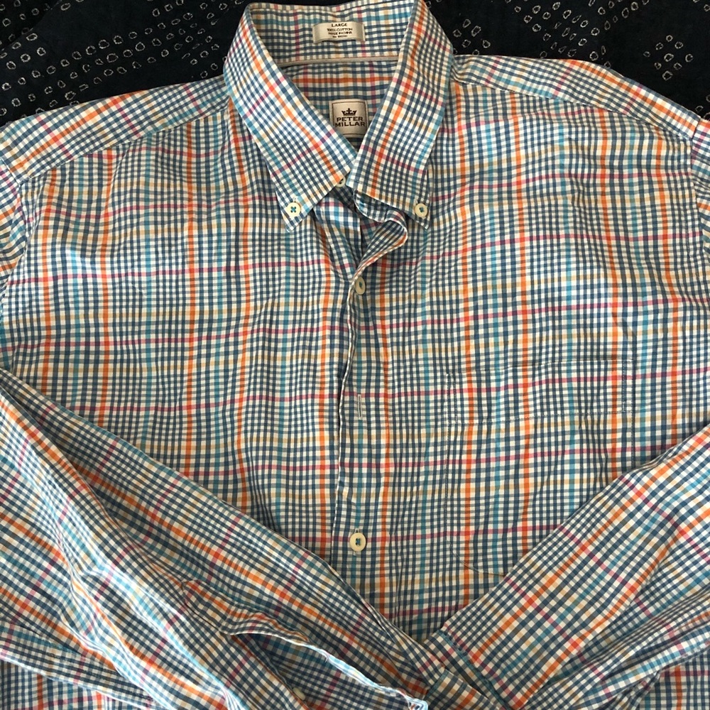Excellent Peter Millar Checked Work shirt